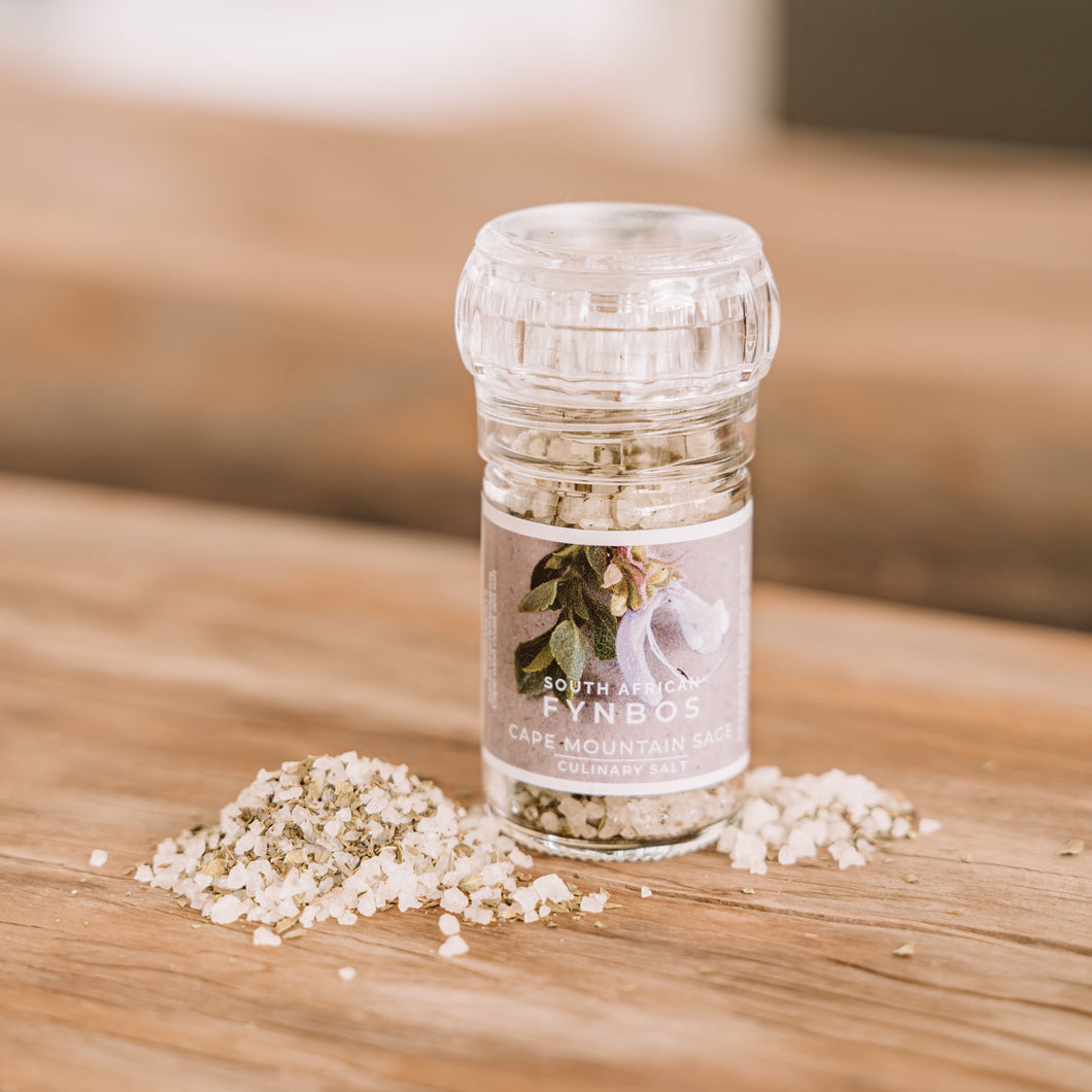 Salt Grinder - Coarse Cape Mountain Sage Salt